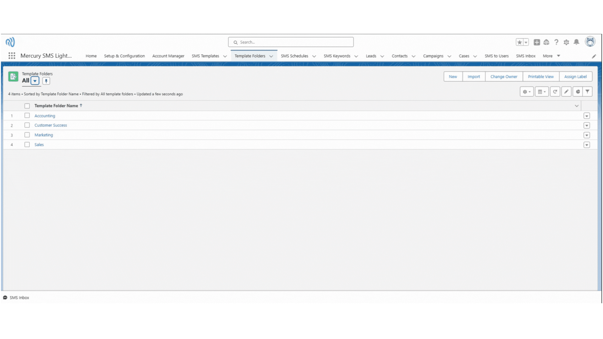 Mercury SMS - Managing Template Folders - Creating a Template Folder.gif