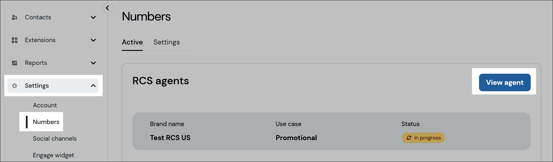 View agent navigation screenshot