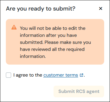 Confirmation modal image