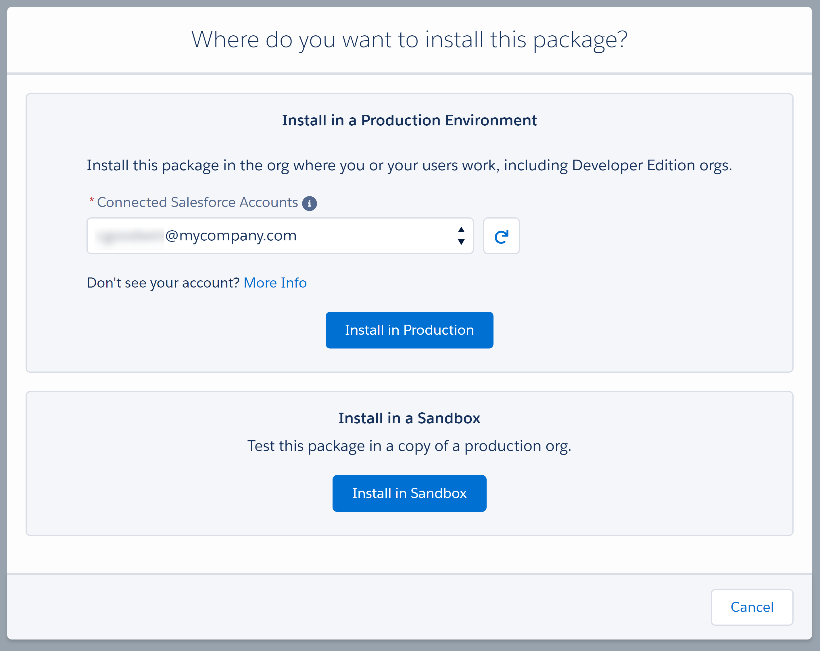 Install a production environment.