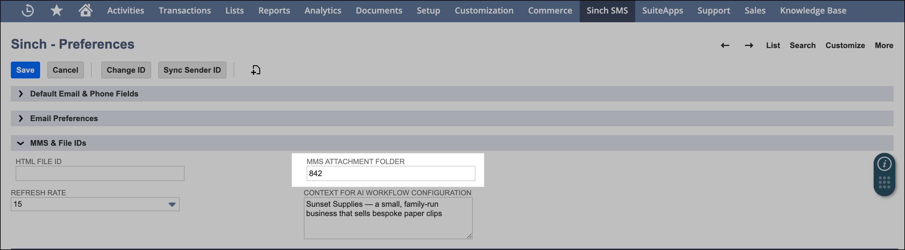 MMS attachment folder.