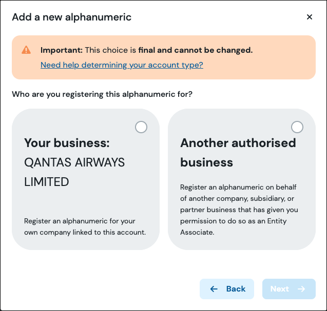 Australia | Alphanumeric sender ID Registration – Sinch Engage