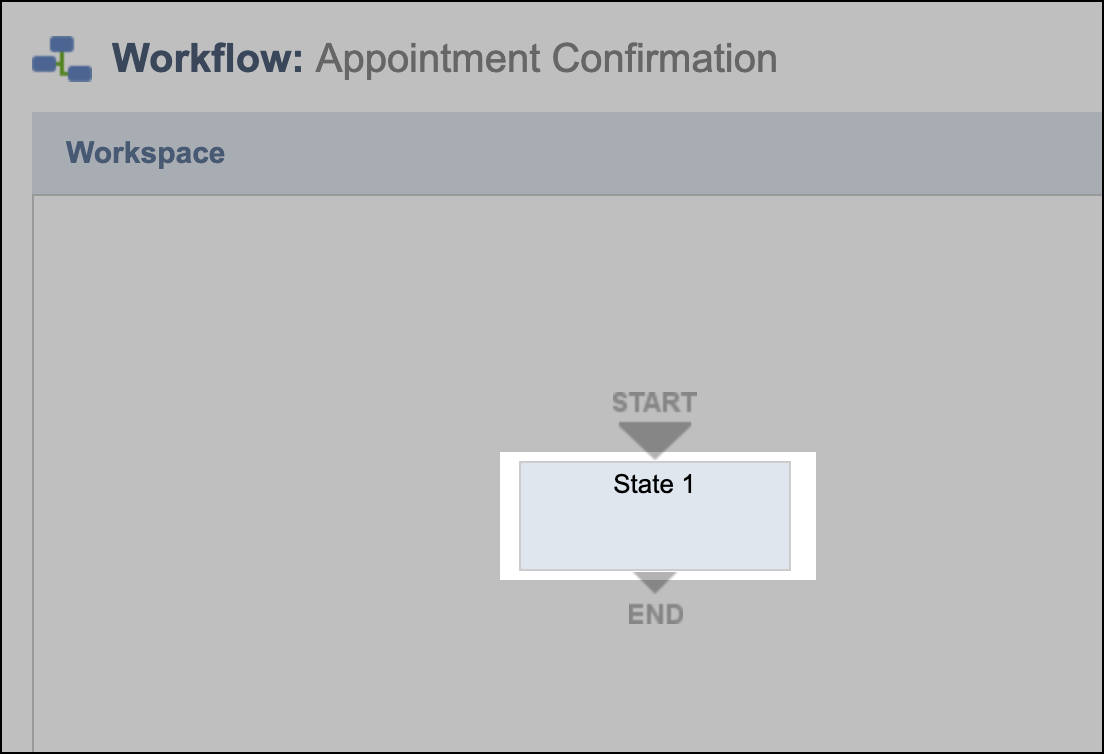 Appointment confirmation workflow state.