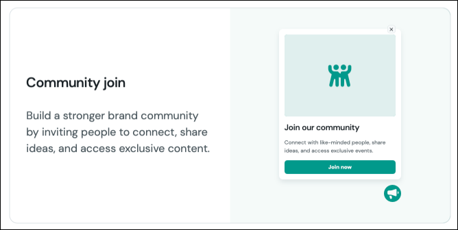 Community join ecommerce.