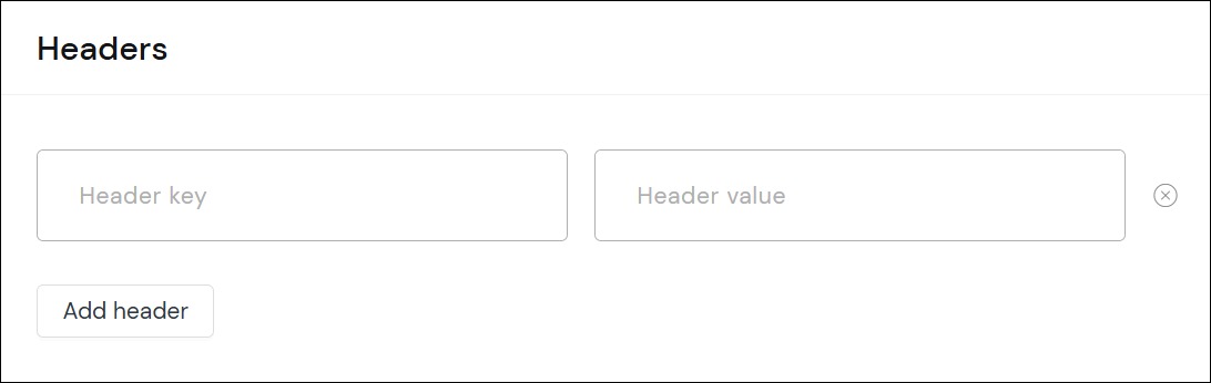 Capture d'écran de l'en-tête du webhook.