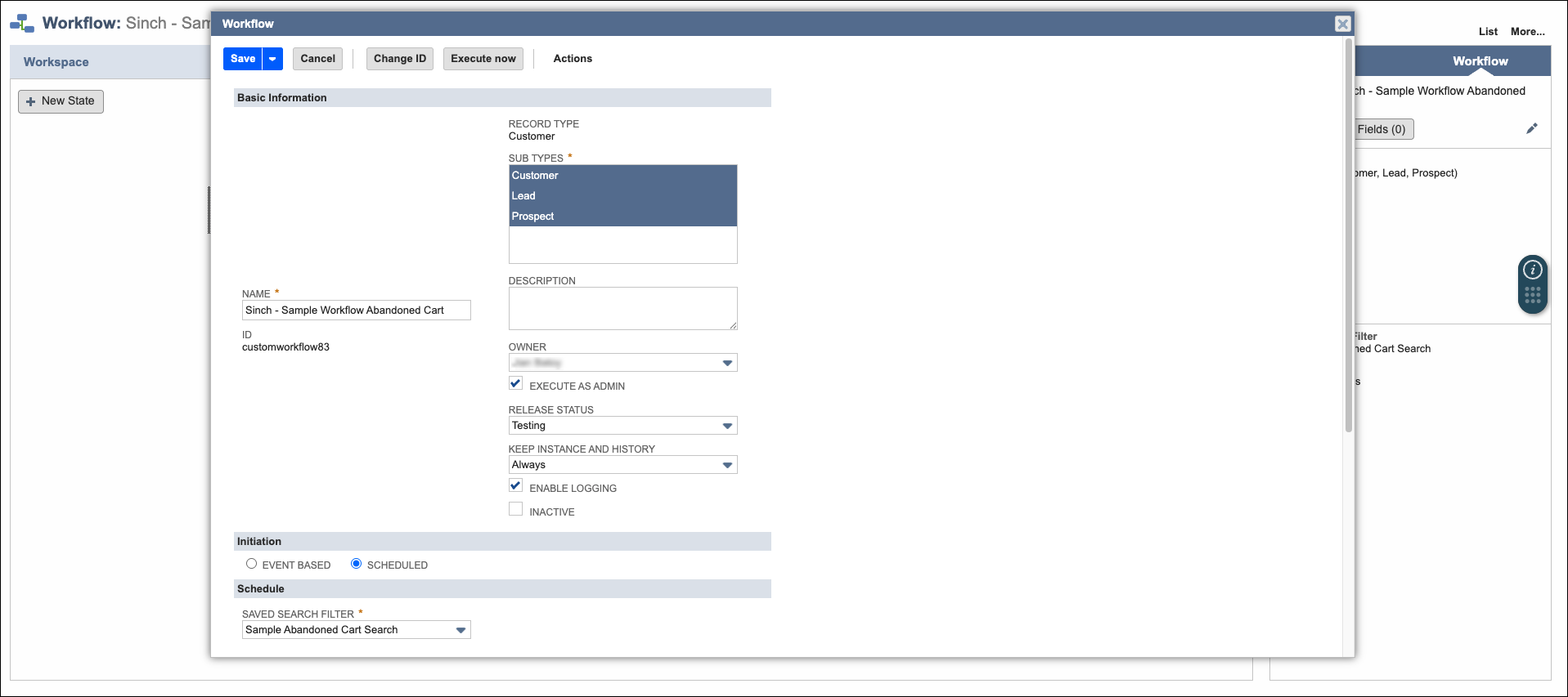 Geplanter Workflow.