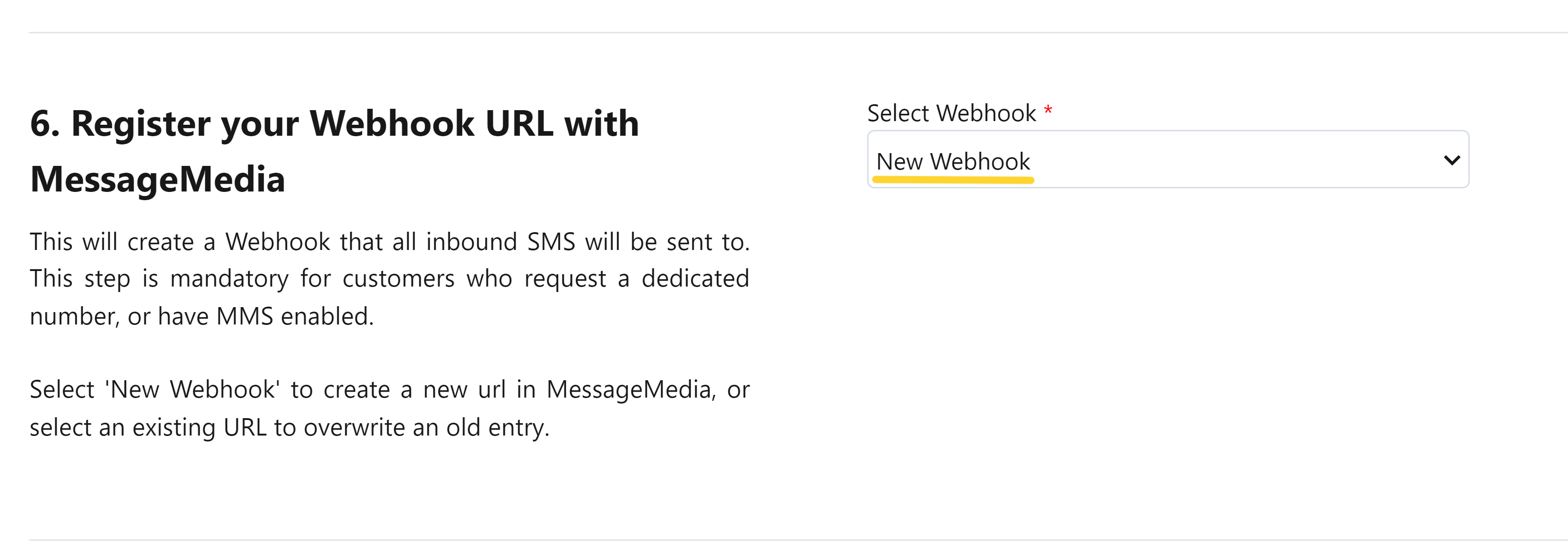 Mercury_SMS_-_Setup_Register_Webhook_URL_New_Webhook_selected.png