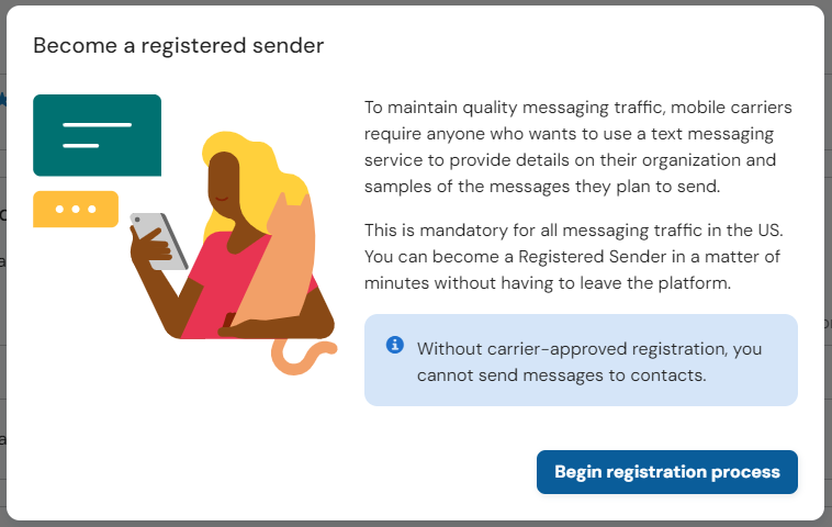 Captura de pantalla que muestra el modal de registro.