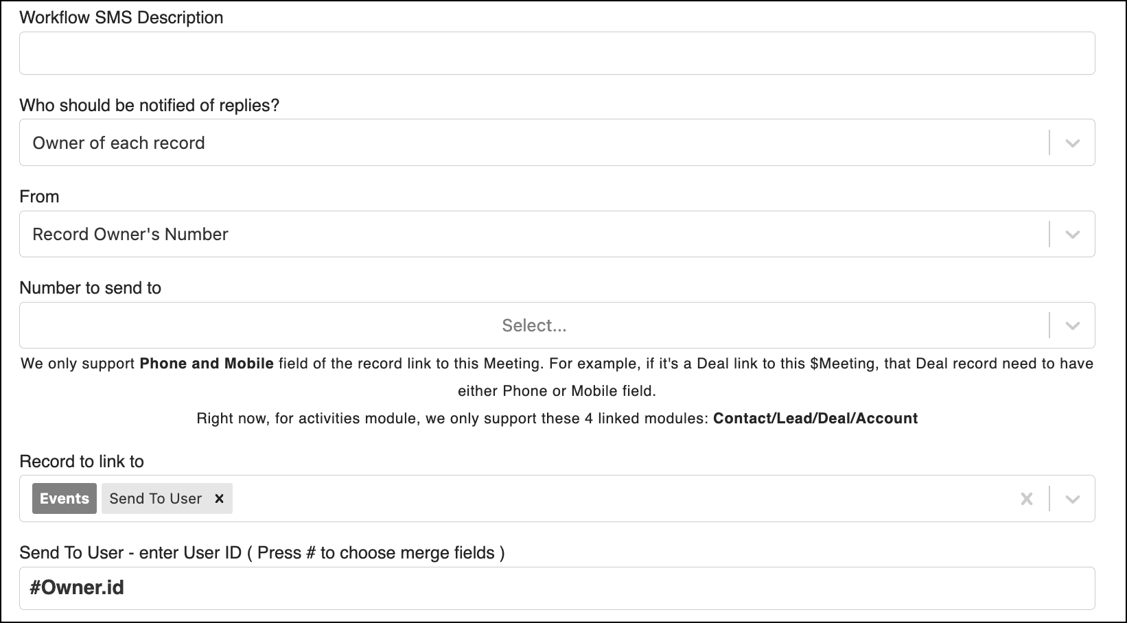 Workflow-Details konfigurieren.