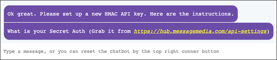 Configuración del secreto de autenticación en Zoho.