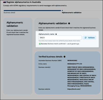 Schaltfläche „Validieren“