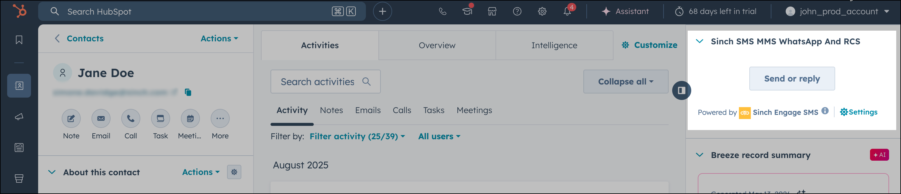 Bouton Envoyer ou répondre dans le contact HubSpot_EN.png