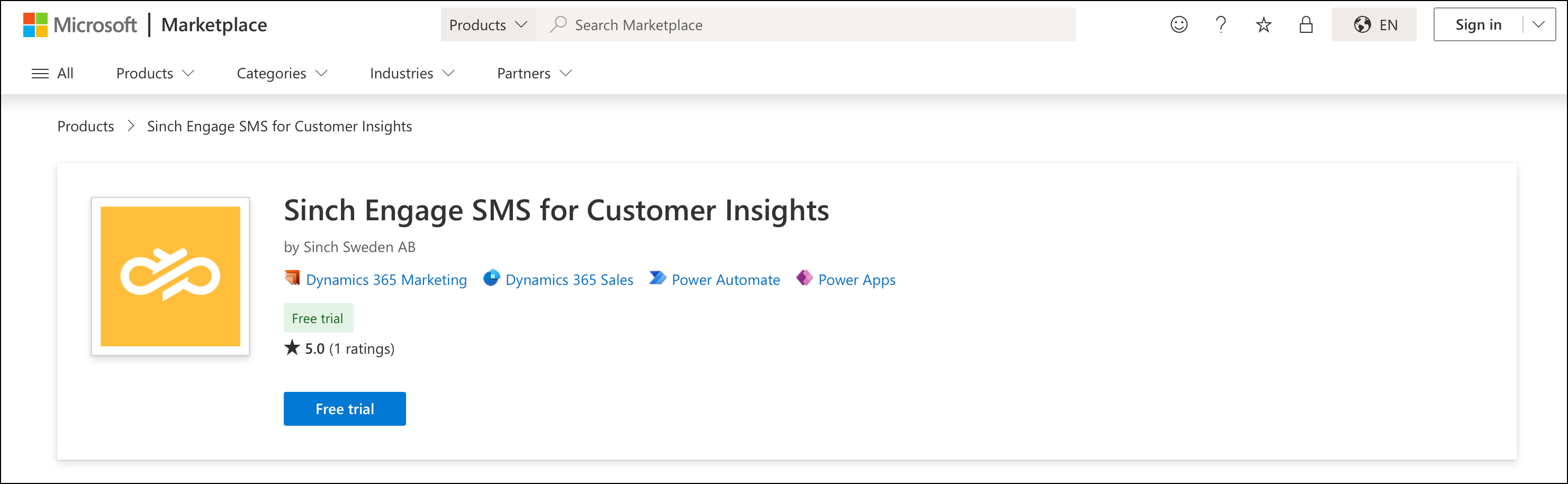 Essai gratuit de Customer Insights.
