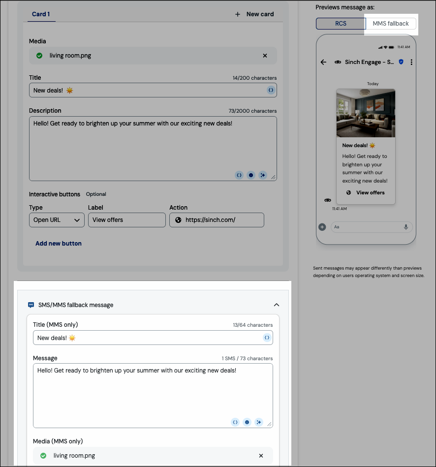 MMS-/SMS-Fallback-Screenshot