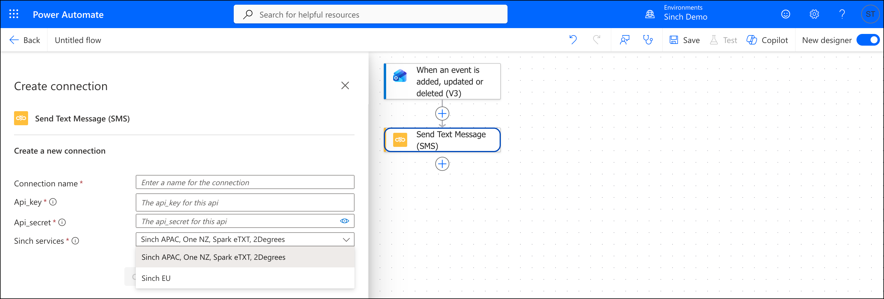 Power Automate create connection screen_EN.png