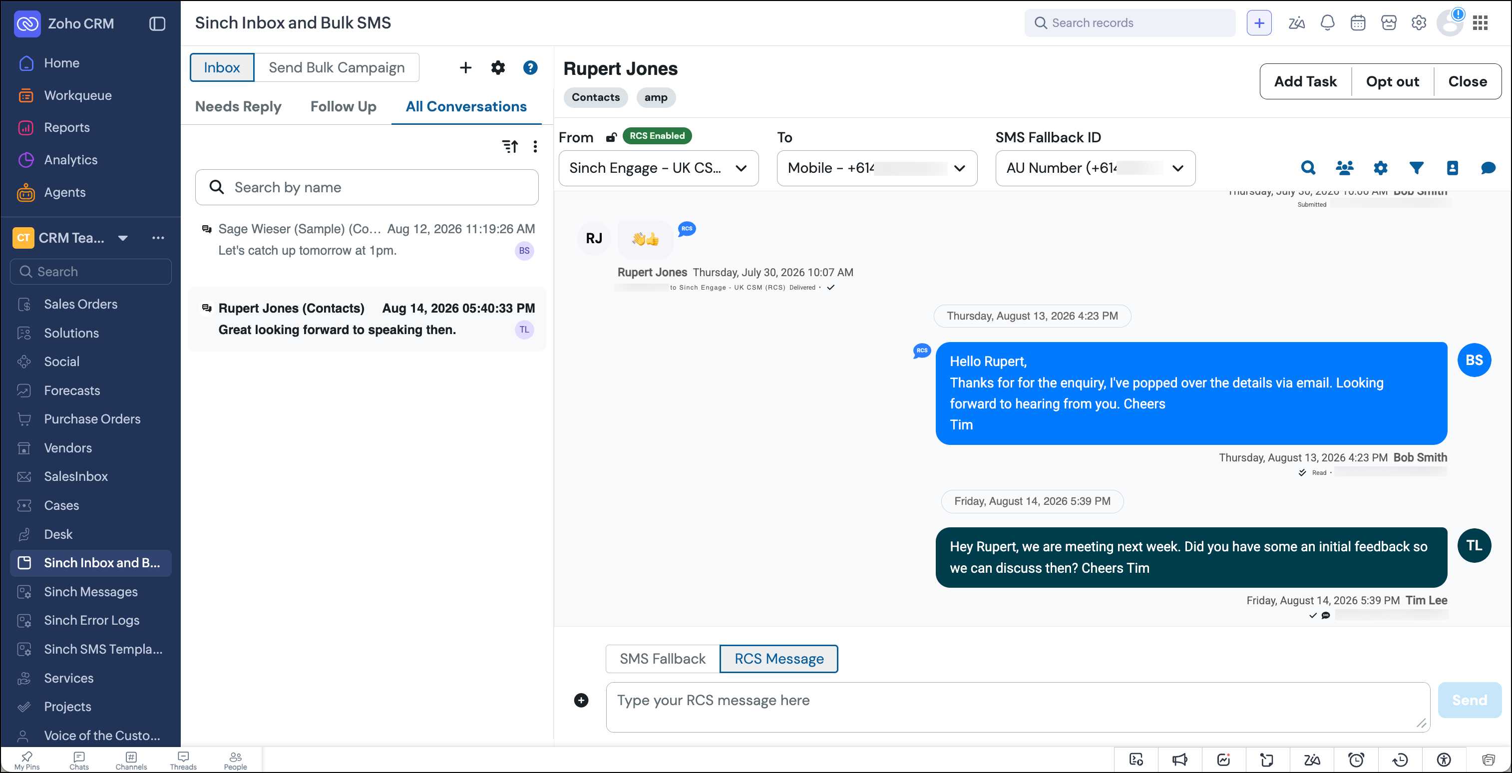Sinch Inbox RCS.
