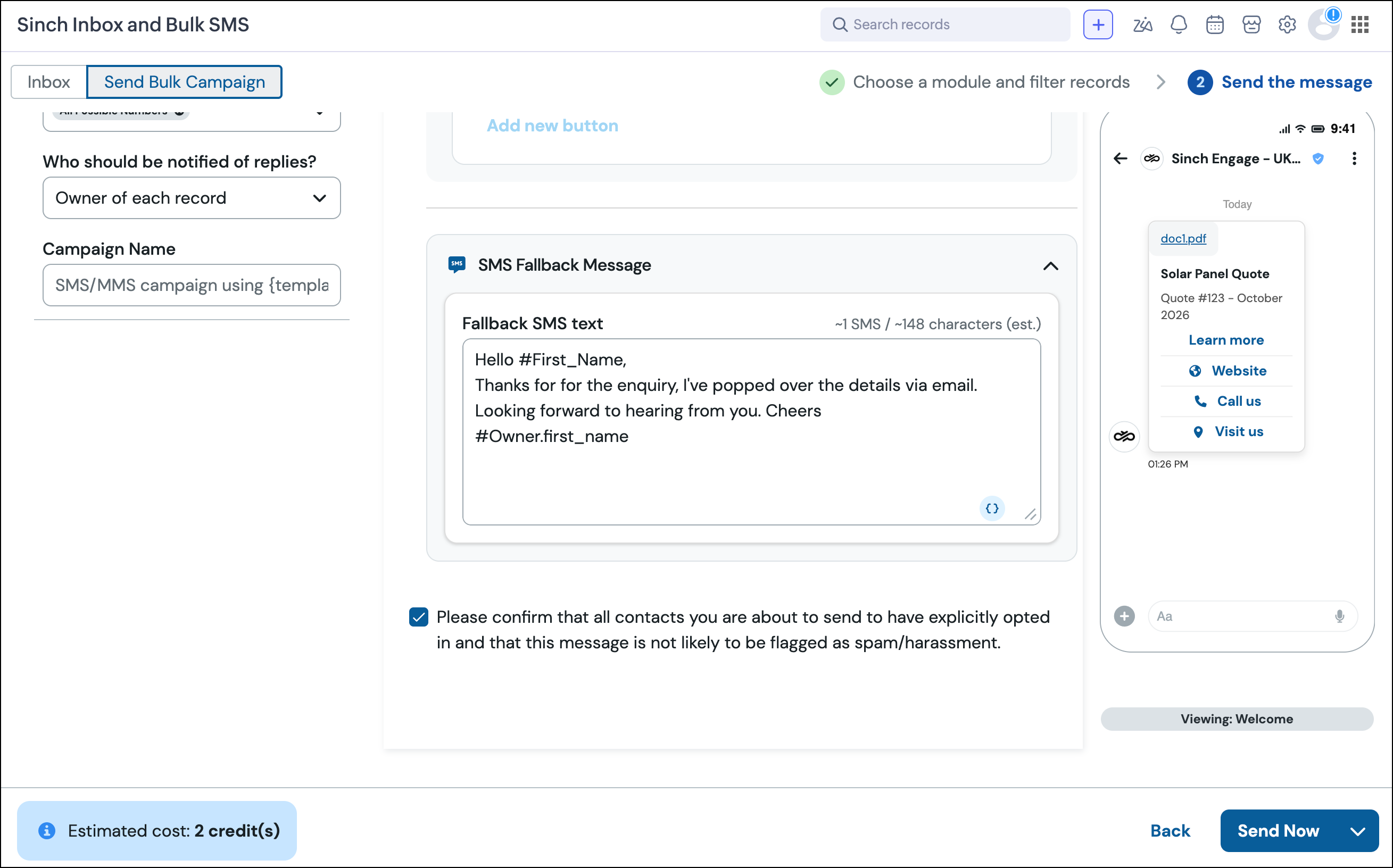 Zoho CRM bulk composer rich RCS_1.png